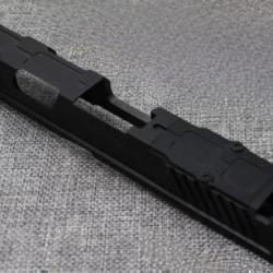 SLIDE ARK 17 AIRSOFT ALUMINIUM BLACK SLIDE MARQUAGES LICENCED STRIKE INDUSTRIES GLOCK 17 GEN3