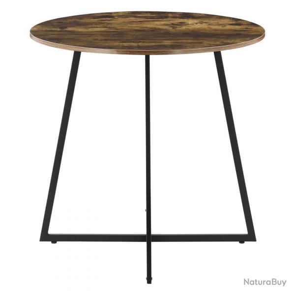 Table de salle à manger 78 x 80 cm effet bois foncé 03_0008708