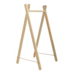 Portemanteau pliable pin 100 x 50 x 40 cm naturel 03_0008179