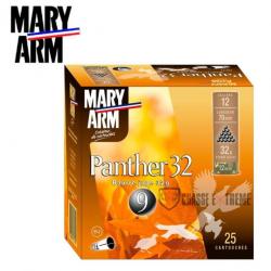 25 Cartouche MARY ARM Panther 32gr Cal 12/70 Pb 9