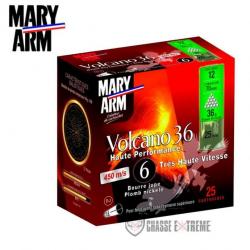 25 Cartouche MARY ARM Volcano 36gr Cal 12/70 Pb 6