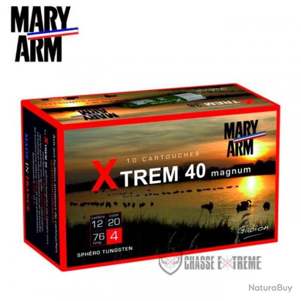 10 Cartouche MARY ARM Xtrem 40 Tungsten Cal 12/76 Pb1
