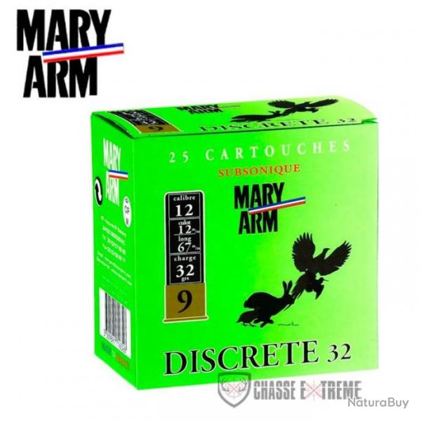25 Cartouche MARY ARM Subsonic Discrte 32GR Cal 12/67 PB9