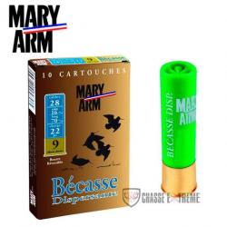 10 Cartouche MARY ARM Bécasse Dispersante 22gr Cal 28/70 Pb 9