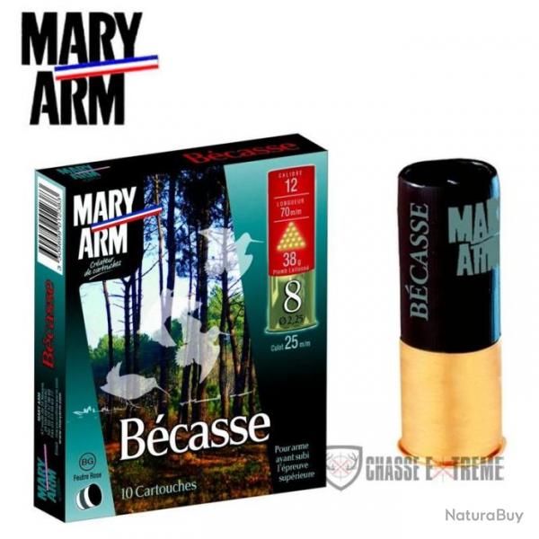 10 Cartouche MARY ARM Bcasse 38 BG Cal 12/70 PB 9