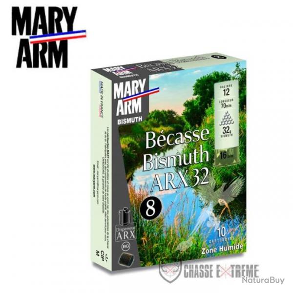 10 Cartouche MARY ARM Bcasse Bismuth Arx 32g Cal 12/70 Pb 8
