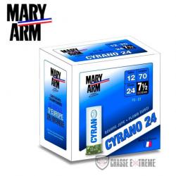 250 Cartouches MARY ARM Cyrano 24g Cal 12/70 Pb 7.5