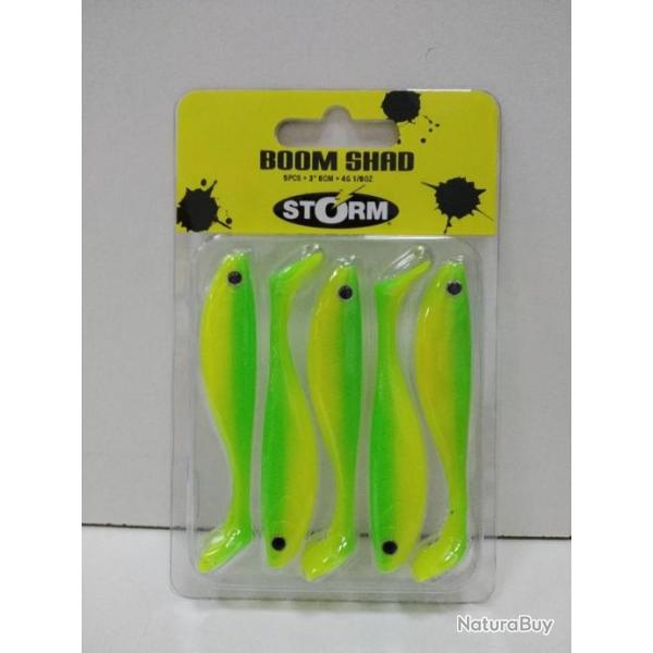 !! Storm BOOM SHAD 3"  8CM LIME JUICE !!