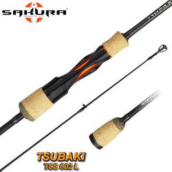 Canne Sakura Tsubaki Spinning TSS 602 L 1.83m 2-7g