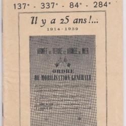 les cahiers des regiments fontenaisiens 137e  337e  84e  284e num 13 juillet 1939
