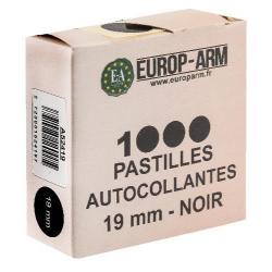 Etiquettes Auto-Collantes 19mm x1000 Noir