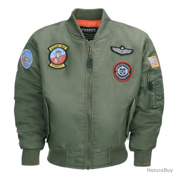 Blouson aviateur Bomber enfant (Taille enfant L (9-10ans))