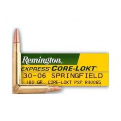 DM24.2 - LOT DE 40 BALLES REMINGTON cal 30 06 core lokt  PSP 180GR