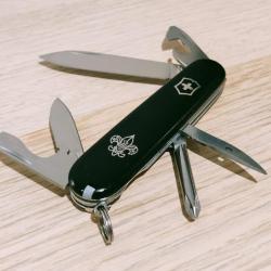 Victorinox couteau suisse Tinker BSA Noir Insert métallique