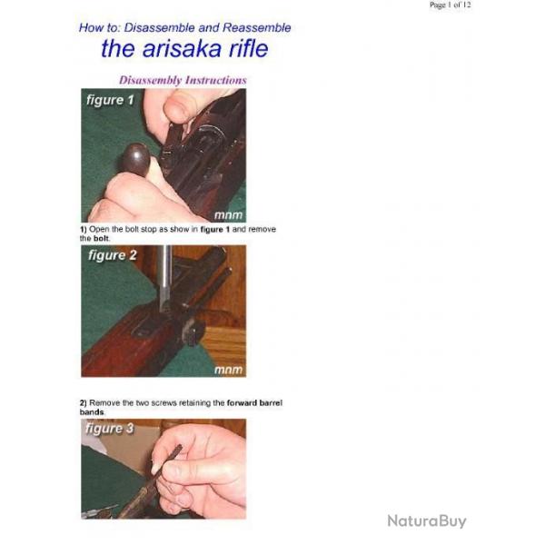 dmontage carabine ARISAKA type 99 (envoi par mail) - VENDU PAR JEPERCUTE (m1783)