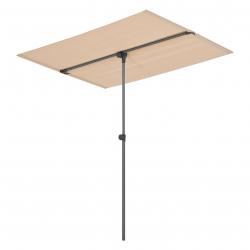 Parasol inclinable à 360° rectangulaire 180 x 130 cm sable 03_0008047