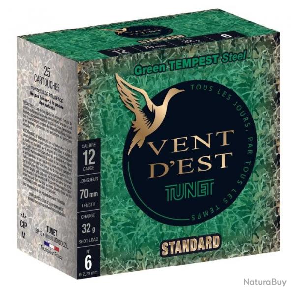 Cartouches Tunet Green Tempest HP Cal. 12 70 acier Par 1