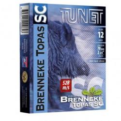 Cartouches Tunet Brenneke Topas SC Cal.12/70 Par 1 - Par 5