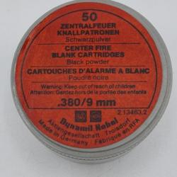 Boîte de 46 cartouches 380/9 mm à blanc .
