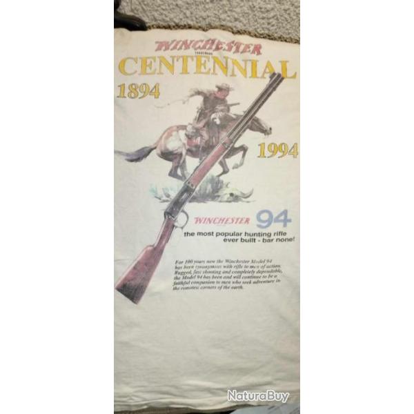 RARE T shirt WINCHESTER Commemoratif 1894/1994