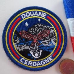 écusson collection douane Cerdagne Pyrénées insigne tissu