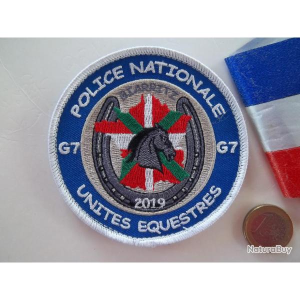 cusson collection police G7 Biarritz 2019 insigne tissu