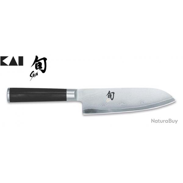 Kai DM-0702 Couteau Santoku Shun Classic Lame de 18 cm Damas