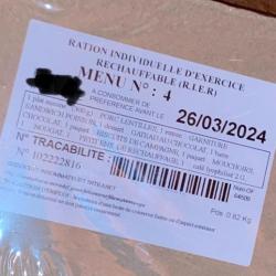 Ration militaire menu 4