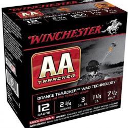 Cartouches Winchester AA Traacker  Orange Calibre 12/70 N°7.5
