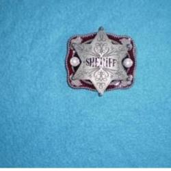 Boucle de ceinture "Badge Sheriff" !