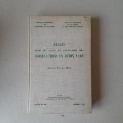 Règles pour le calcul et l'éxécution des constructions en béton armé. Règles BA 1960