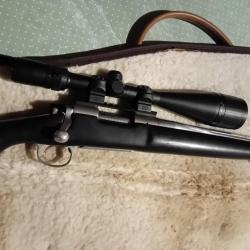 Remington 700 canon lourd fluté inox 22-250 + lunette bausch&lomb 5-15x50