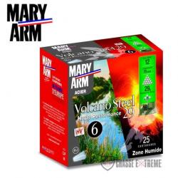 25 Cartouche MARY ARM Volcano Steel 29gr Cal 12/70 Pb 6