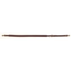 BRETELLE CUIR MOUSQUETON COUSU