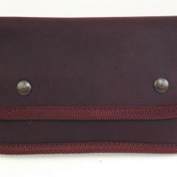 ETUI CARTOUCHIERE 10 BALLES TOILE IMPERMEABLE MARRON