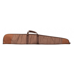 FOURREAU FUSIL TOILE MARRON ET CUIR