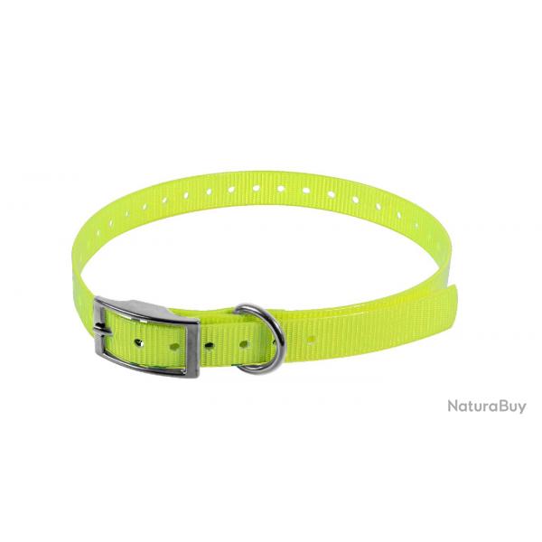 COLLIER BIOTHANE BIOGOLD 450X19X2.6 JAUNE