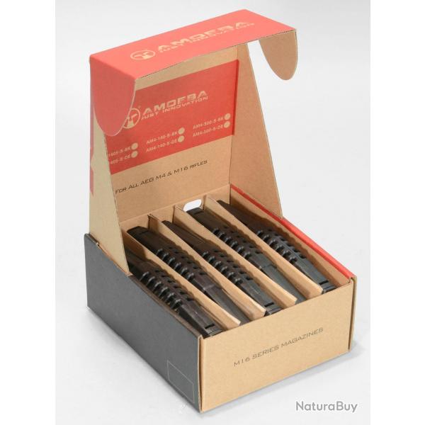 CHARGEUR AEG 140 CPS BOITE DE 5 AVEC BALLES NOIR -