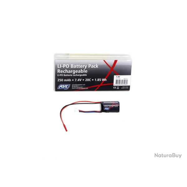 BATTERIE LI-PO 7.4V 250MAH HPA