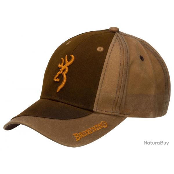 CASQUETTE TWO TONE MARRON FONCE