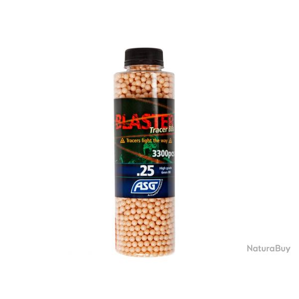 BILLES 0.25G BLASTER TRACANTES ROUGES EN BOUTEILLE DE 3300