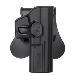 HOLSTER RIGIDE AMOMAX G2 GAUCHER GLOCK AIRSOFT NOIR