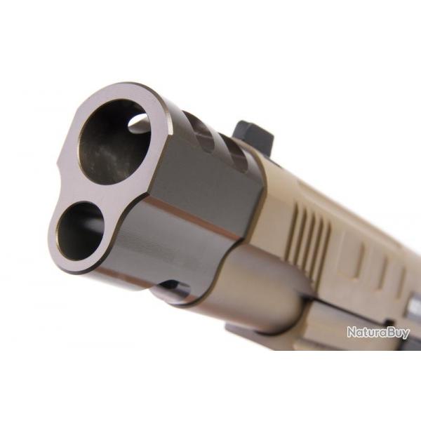 PISTOLET 6MM KP16 COMPENSATEUR CO2 TAN