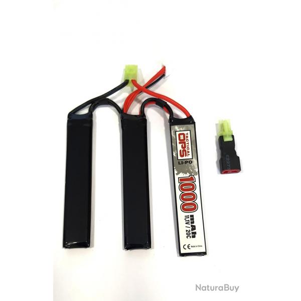 BATTERIE LI-PO 11,1V 1000mAh3*5520100P triple