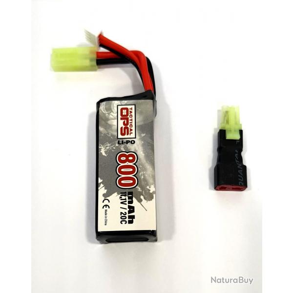 BATTERIE LI-PO 11,1V 800mAh 3*602562P stick