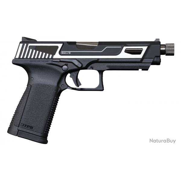 PISTOLET 6MM GTP9 MS SILVER GAZ