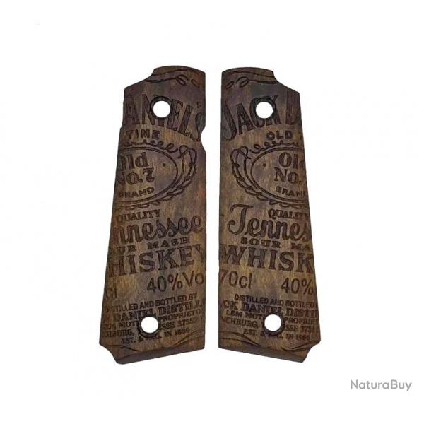 PLAQUETTES BOIS PT1911 JACK DANIEL'S