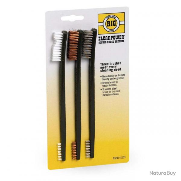 Set de 3 brosses de nettoyage - Birchwood Casey