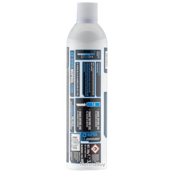 Gaz Nuprol Premium 1.0 basse pression 650ml-Carton de 25 bouteilles gaz Nuprol 1.0