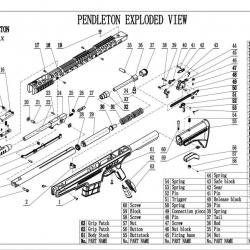 Original spares parts for PENDLETON Air rifle-SCREW N°1